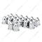United Pacific 1-1/2 X 2-3/4 Chrome Plastic Bullet Nut Covers With Flange - Push-On 20 Pack 10061 - alternate 1